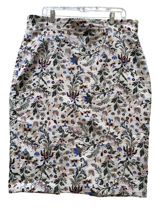 Eva Mendes Dresses & Skirts - Eva Mendes New York Company Floral Pencil Skirt Size 14 Multicolor Career Wear